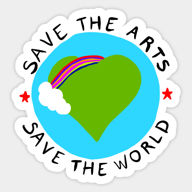 Save The Arts, Save The World Sticker by VintageArtwork